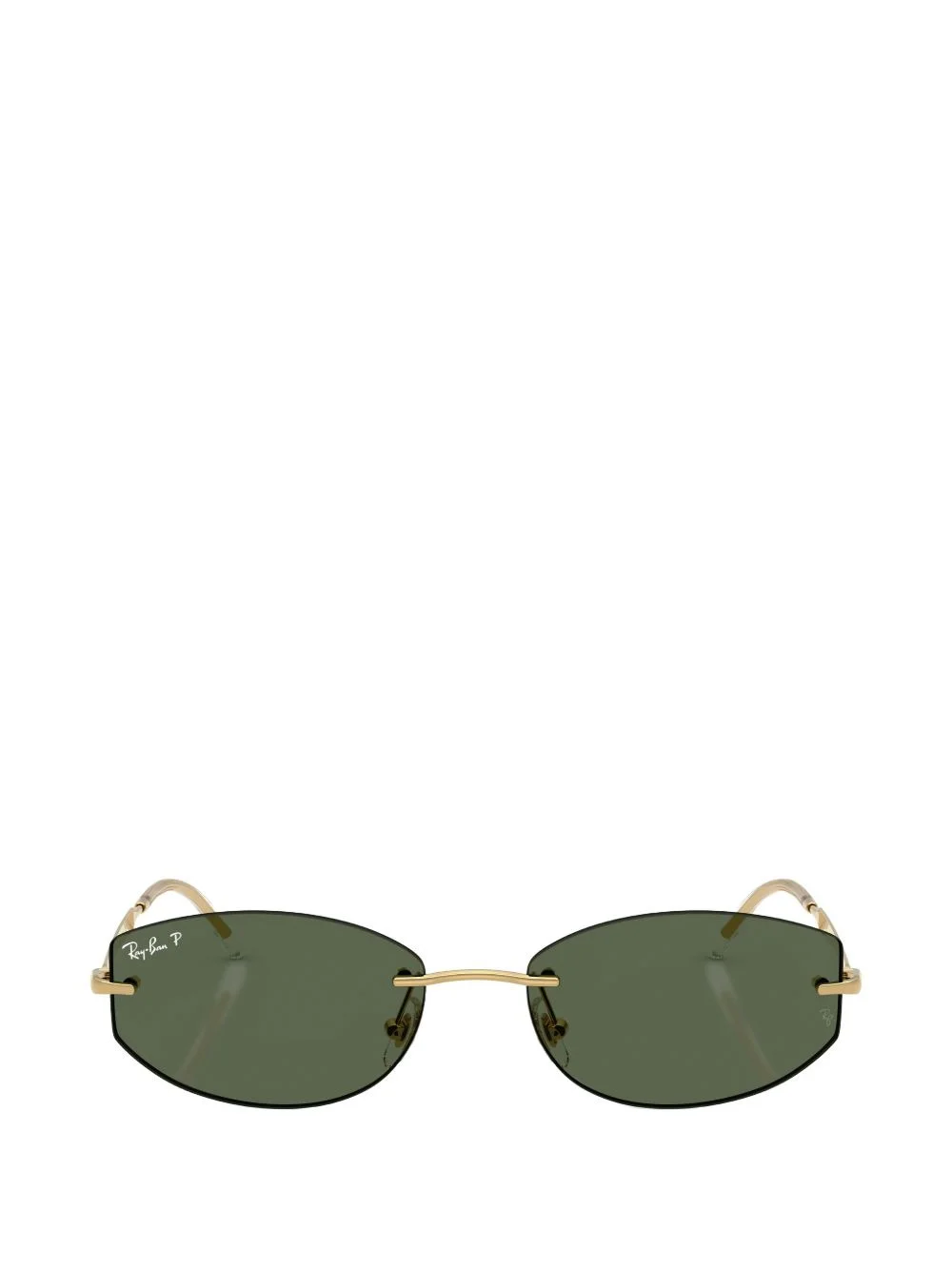 rimless irregular-frame sunglasses - 1