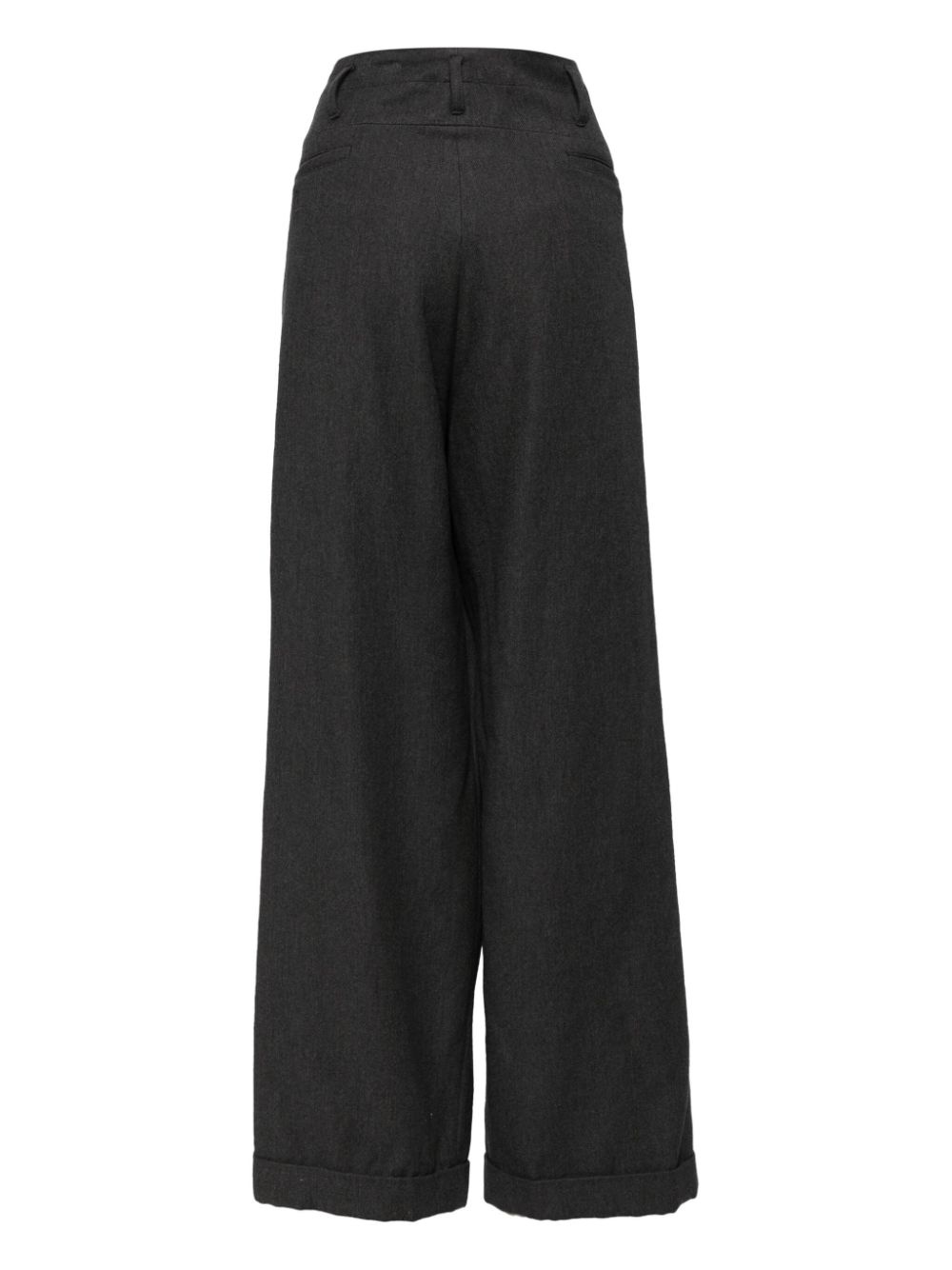 Pleated wide-leg trousers - 2