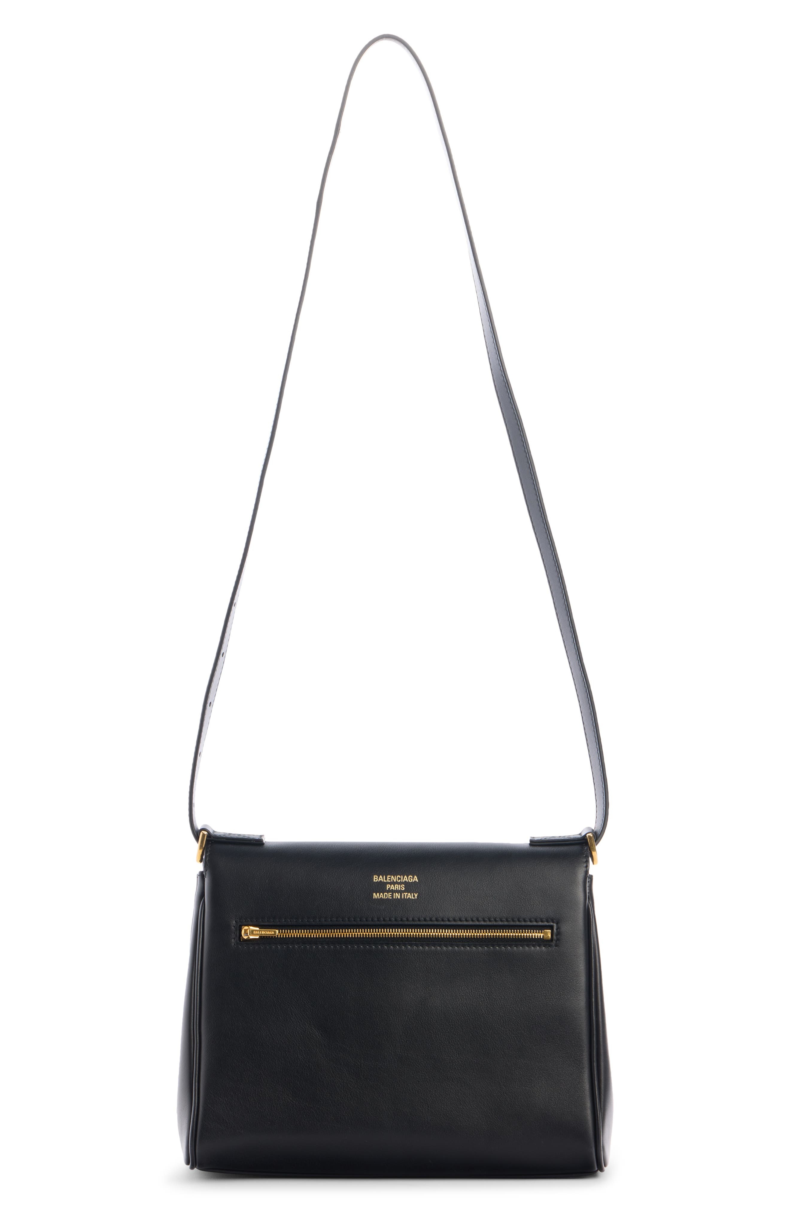 Balenciaga Bel Air Flap Leather Crossbody Bag in Black at Nordstrom - 5
