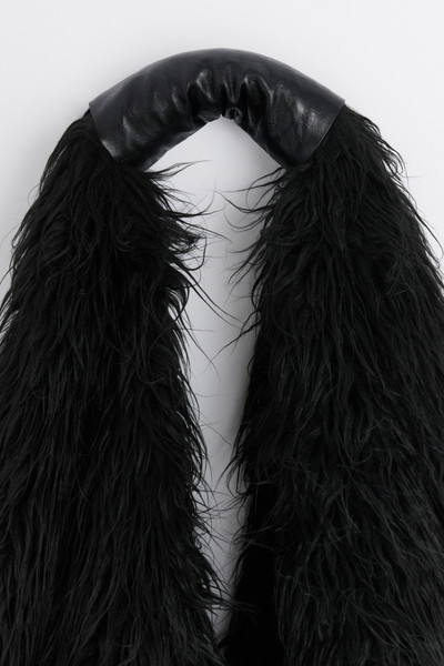 Our Legacy Drip Bag Black Fake Fur outlook
