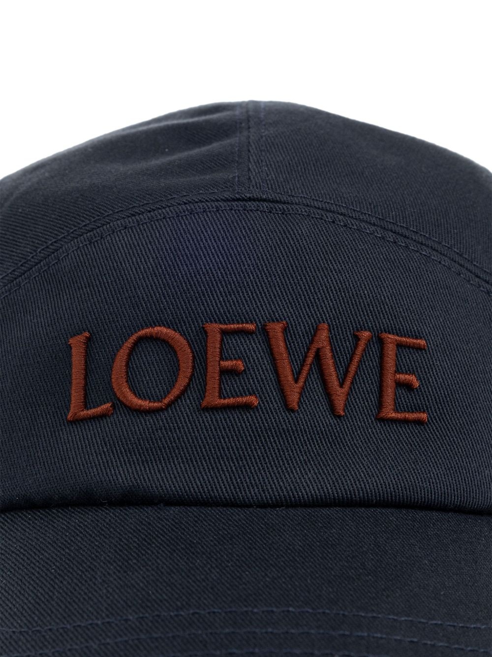 logo-embroidered five-panel cap - 3