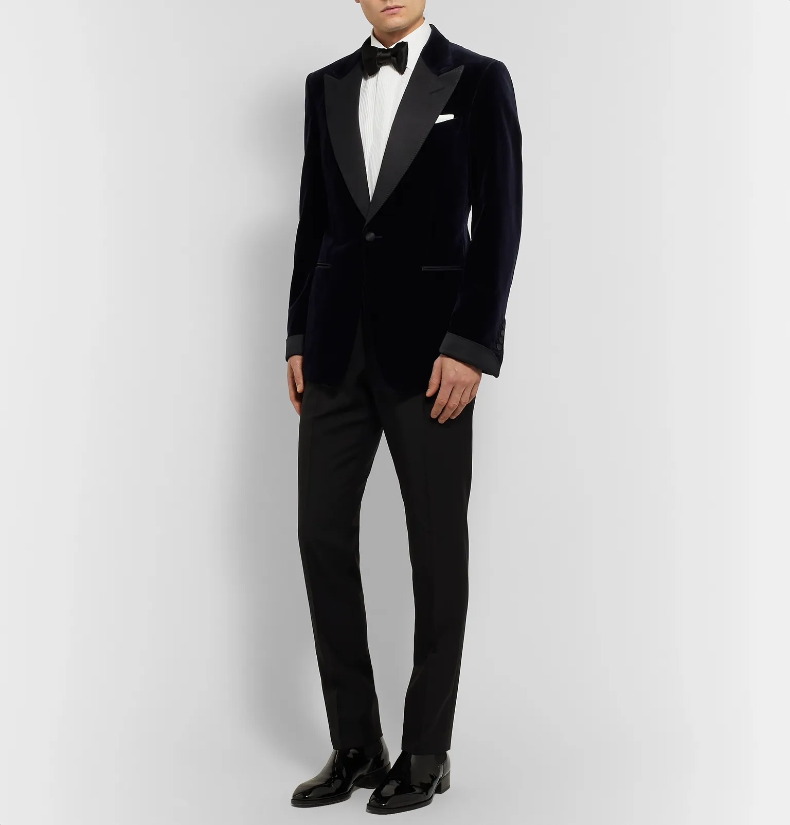 Shelton Slim-Fit Cotton-Velvet Tuxedo Jacket - 2