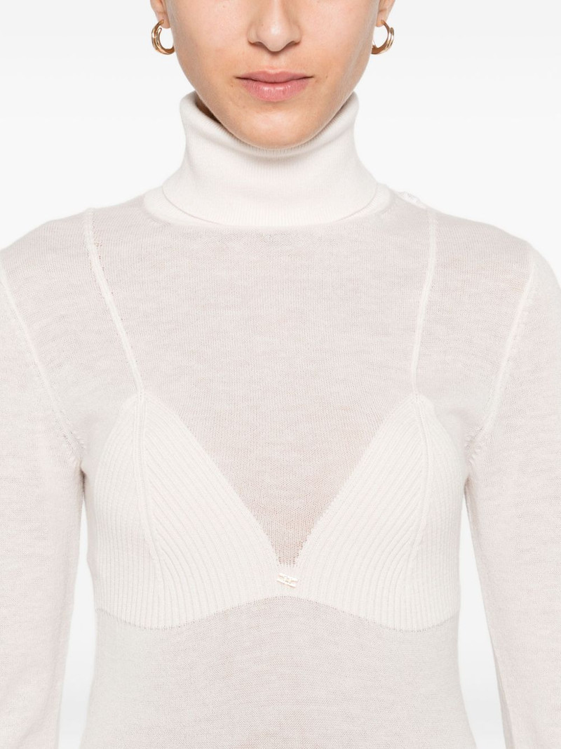 turtleneck ribbed dress 5