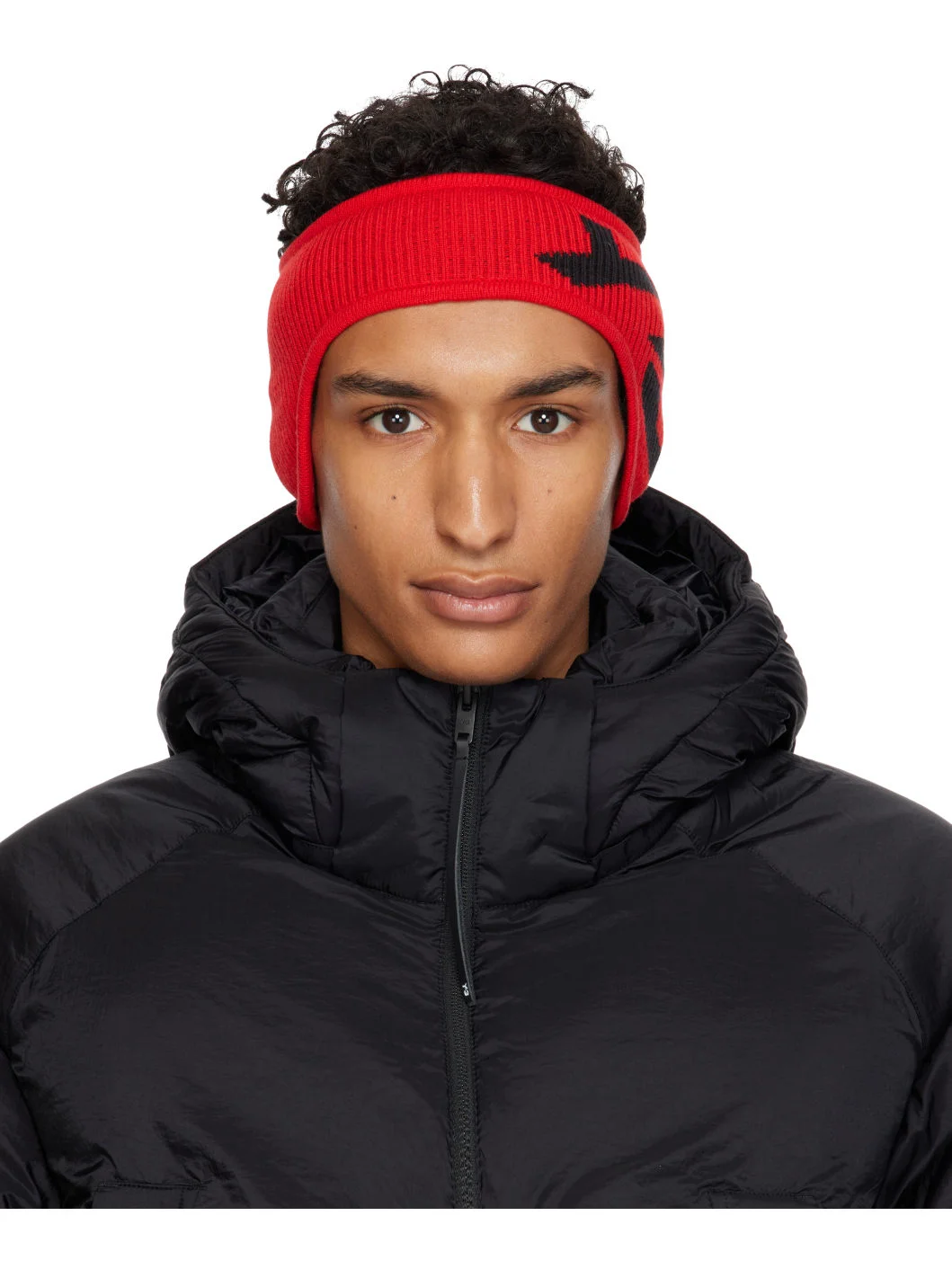 Red Graphic Logo Headband - 1