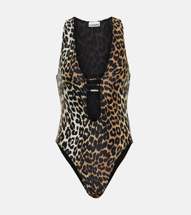 Leopard-print swimsuit - 1