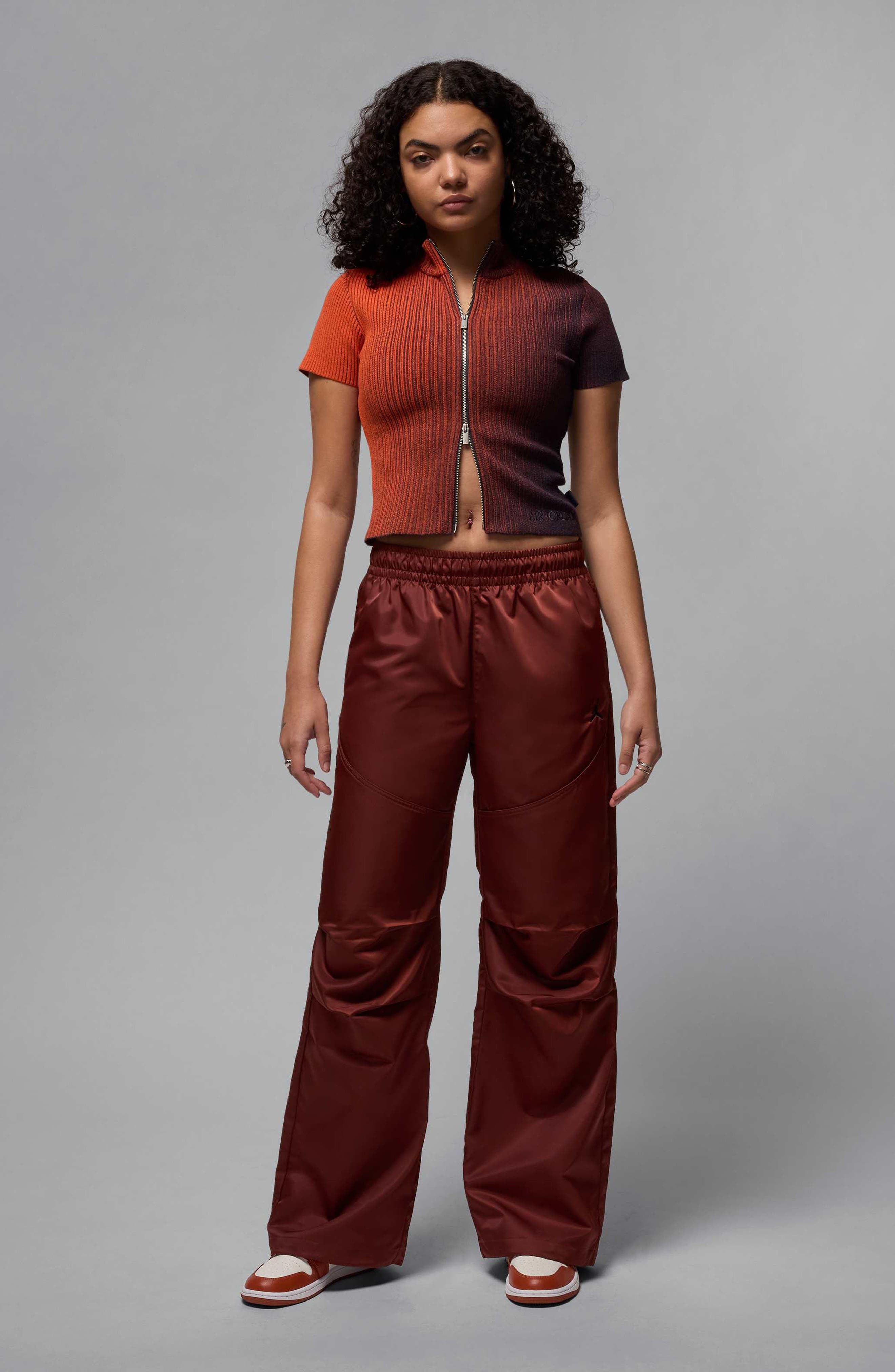 Jordan Brooklyn Water Repellent Pants in Dark Pony/Black at Nordstrom - 8