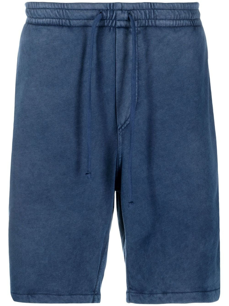 drawstring cotton track shorts 1