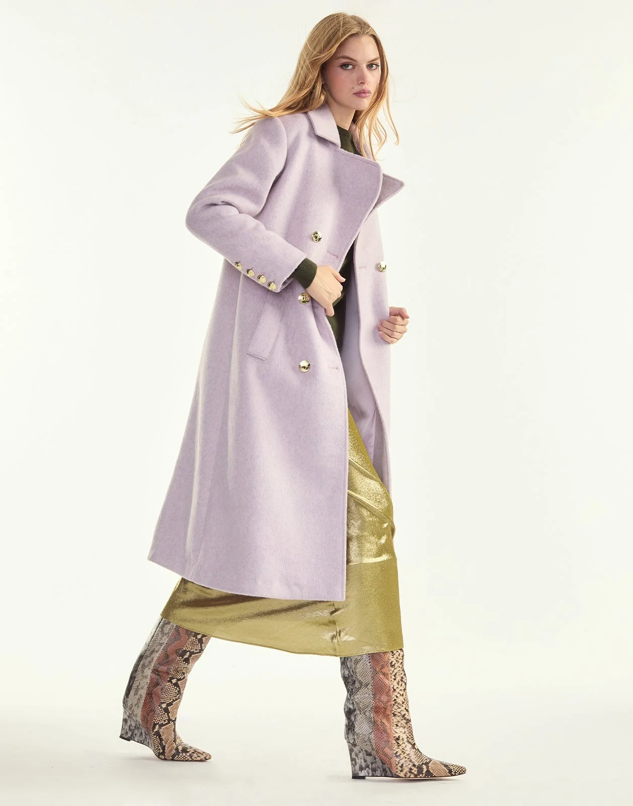 Noa Wool Cocoon Coat - 1