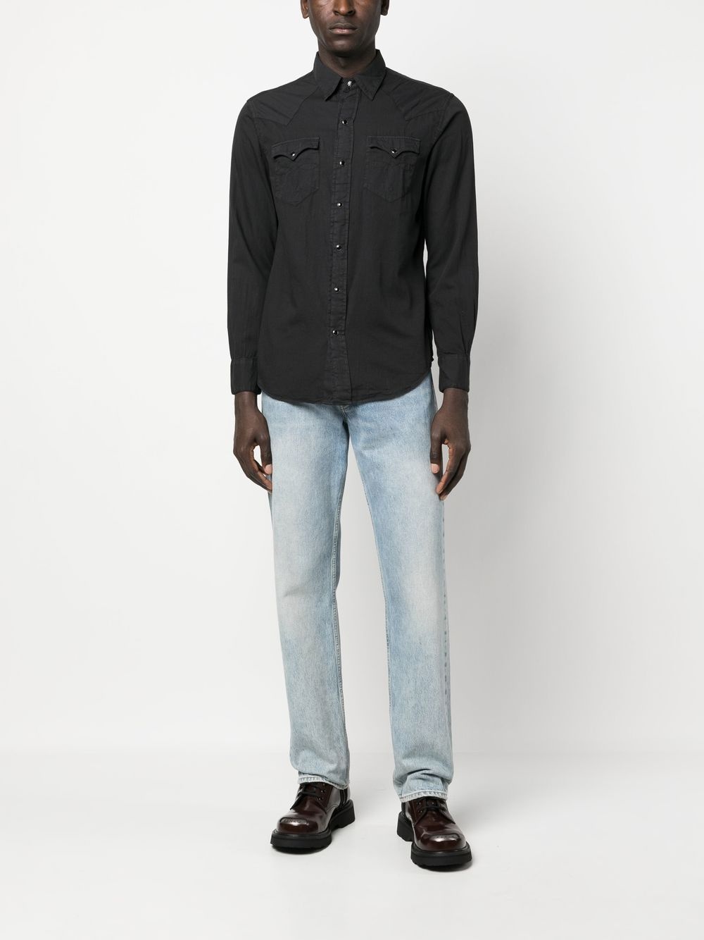 Heritage front press-stud fastening shirt - 2