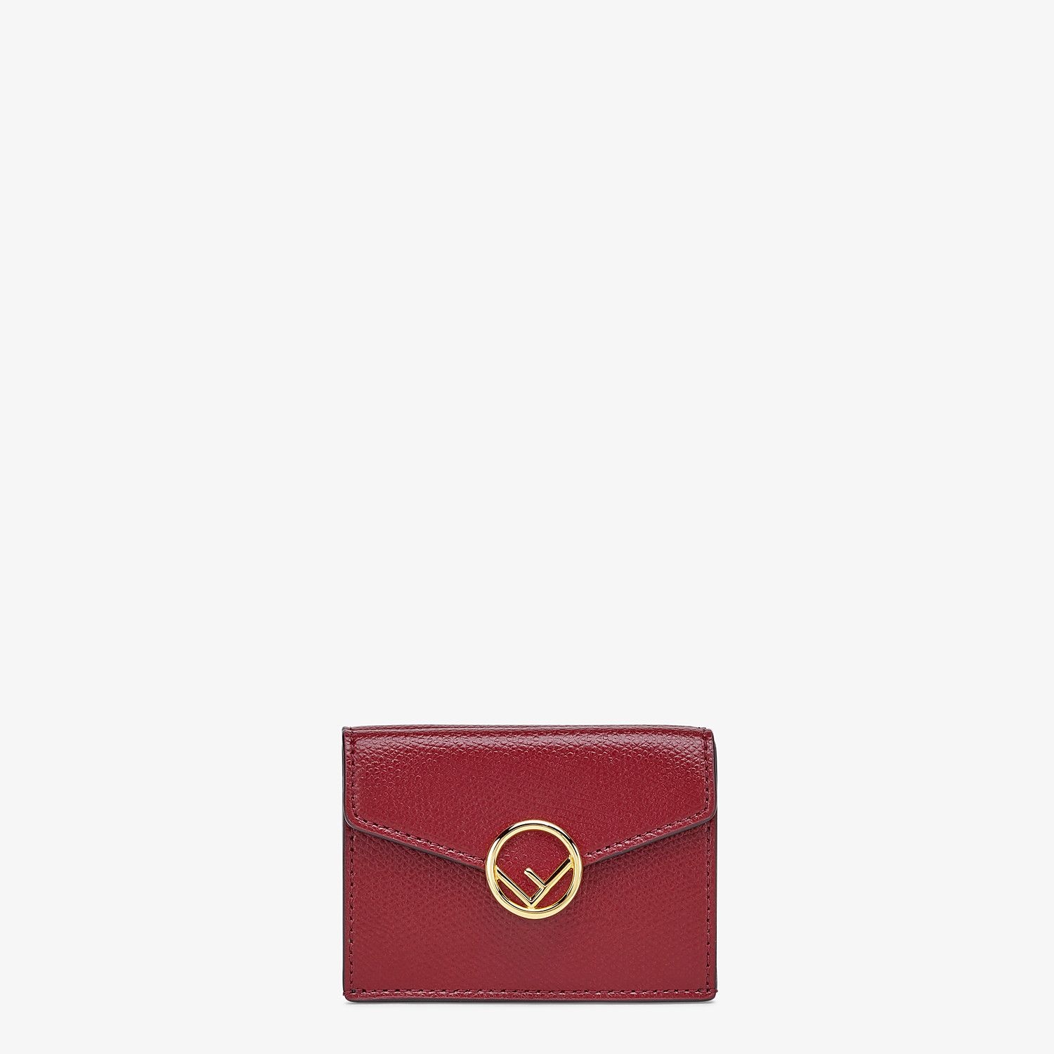 Burgundy leather wallet - 1