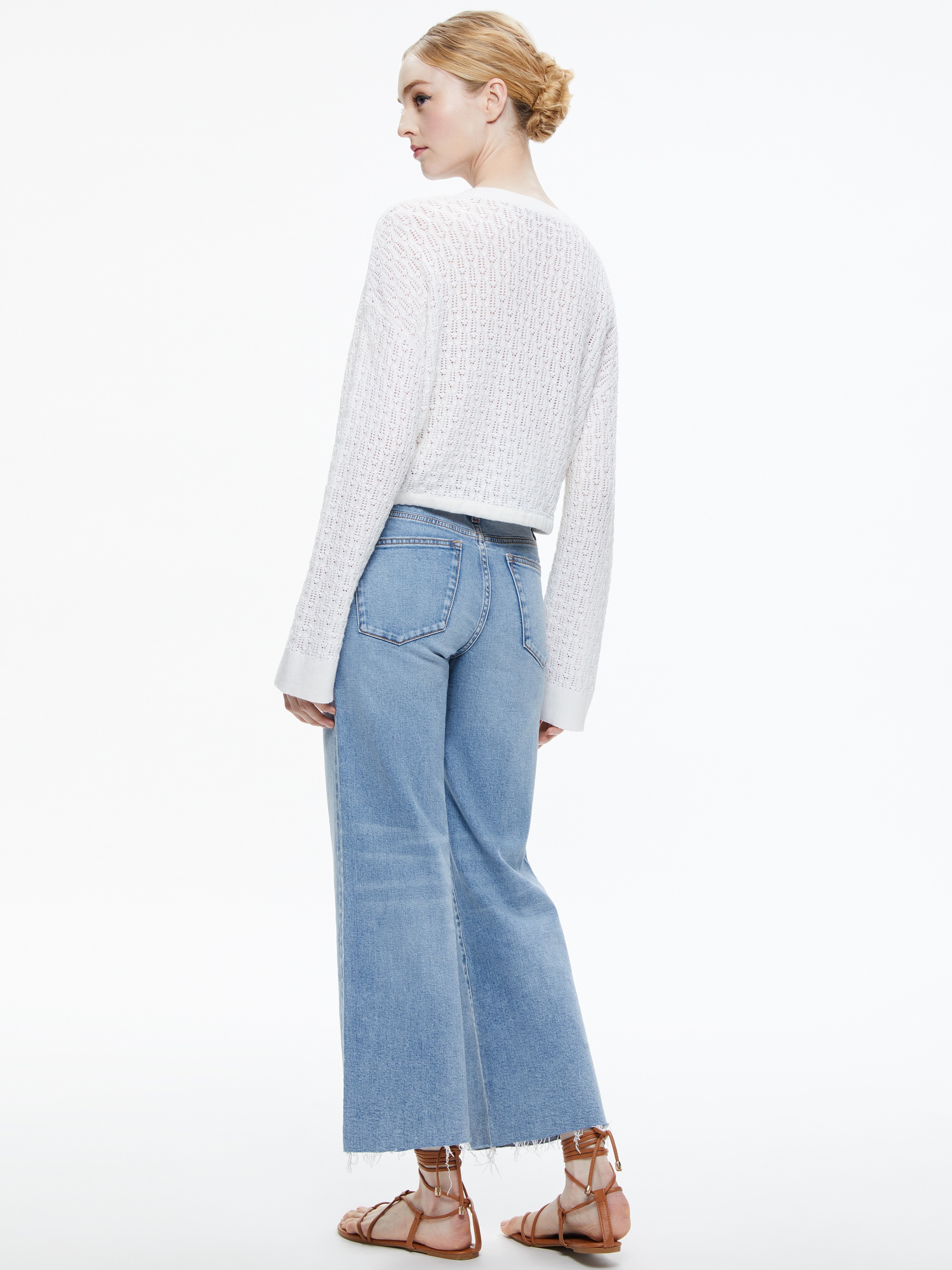 BERNETTA CROPPED PULLOVER WITH DRAWSTRING - 3