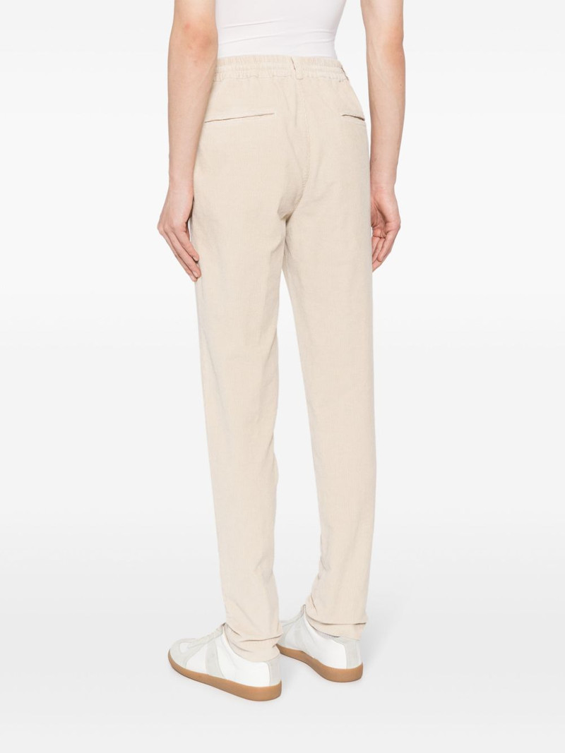 drawstring-waist corduroy trousers 4