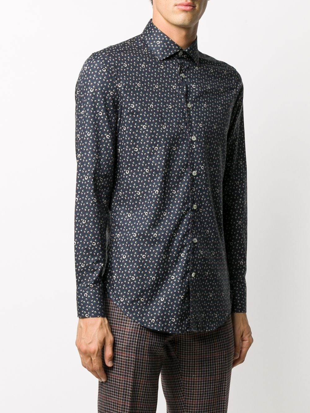 printed button-up shirt - 3