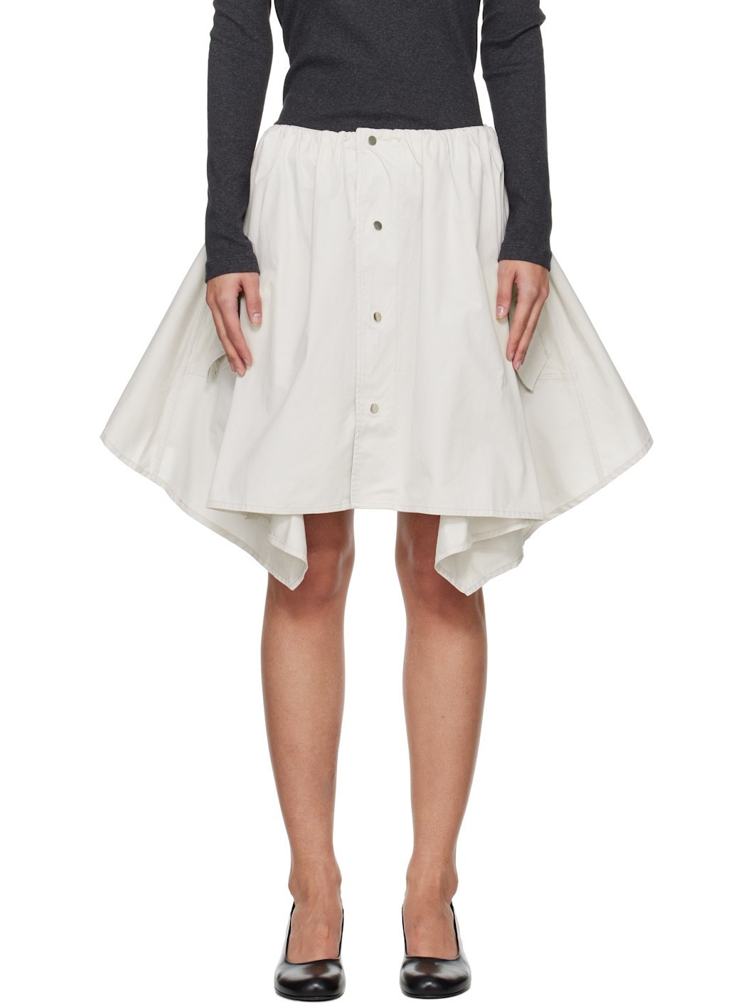 Gray Mainsail Mini Skirt - 1