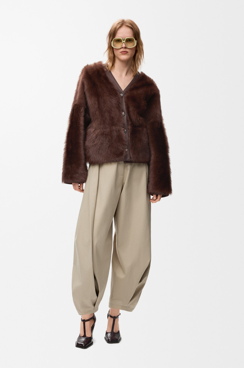 Loewe Cardigan in shearling outlook