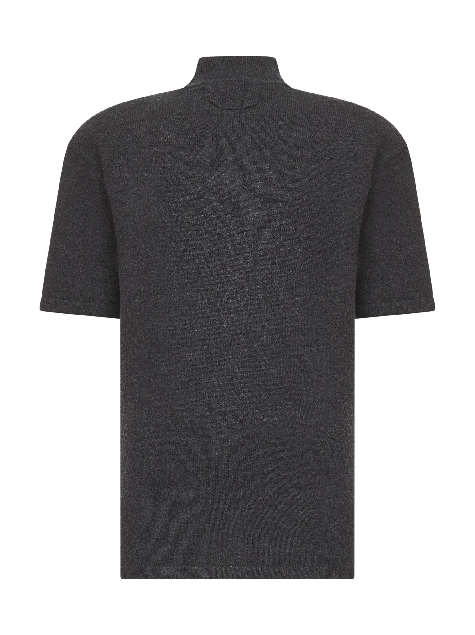 Grey wool and cashmere The Castagna sweater - 2