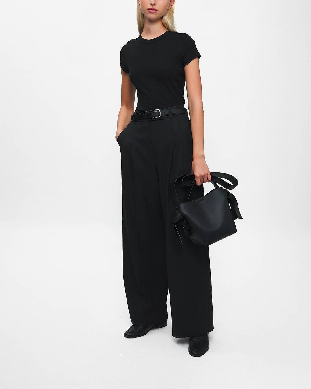T-Shirt Fine Rib Black - 3