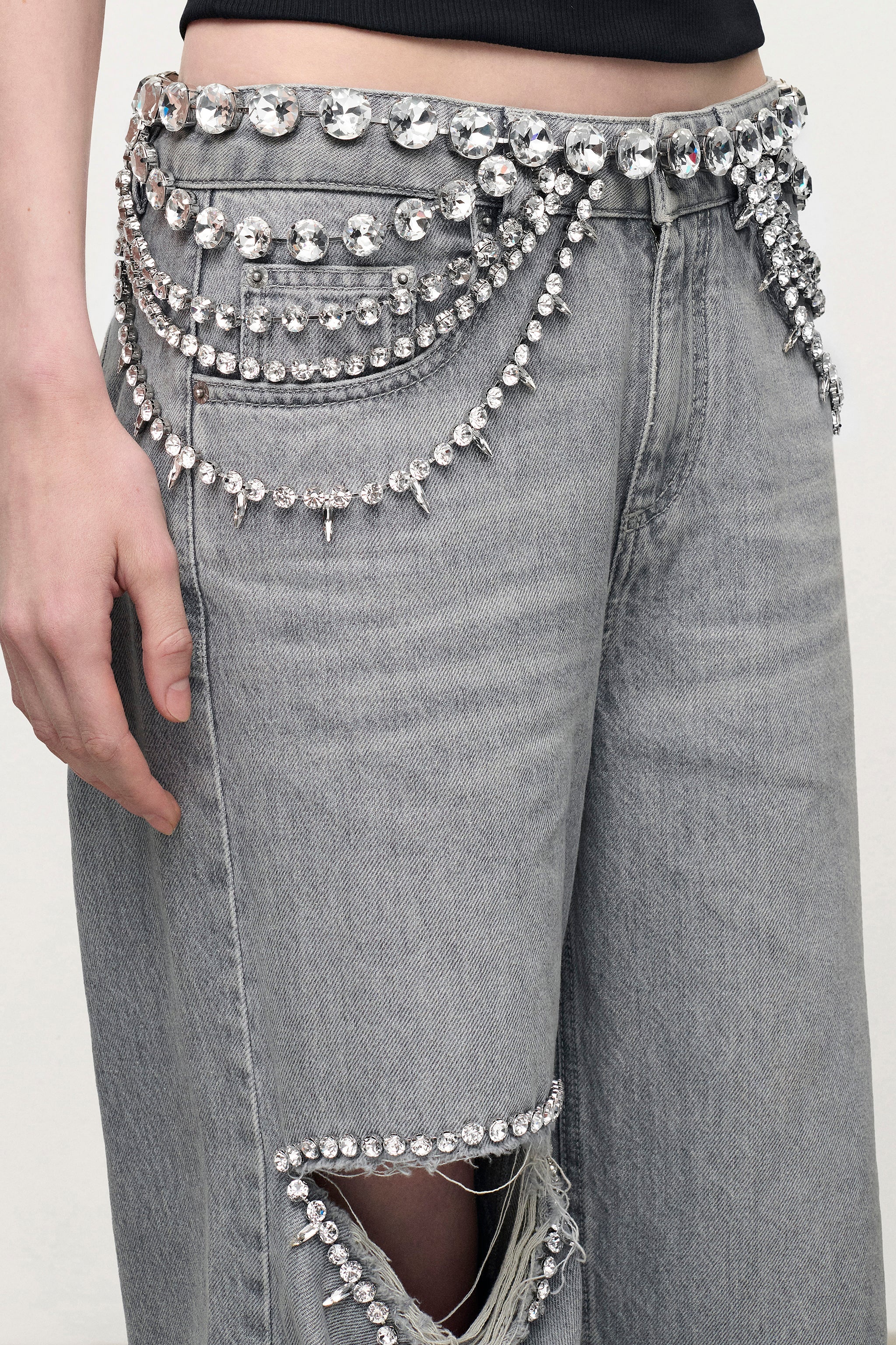 CRYSTAL MULTI LAYER BELT - 3