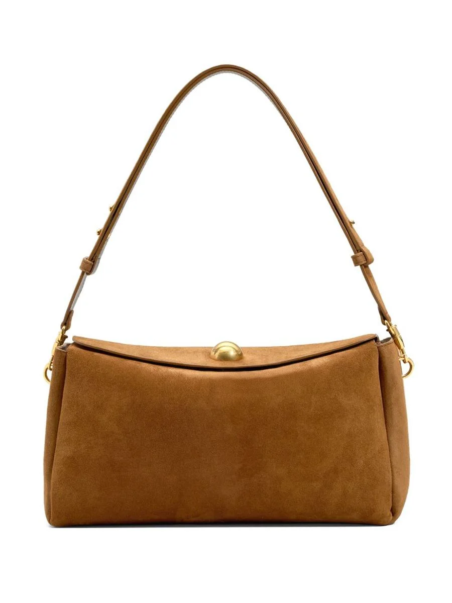 AMI Paris Suede Leather Shoulder Bag - 1