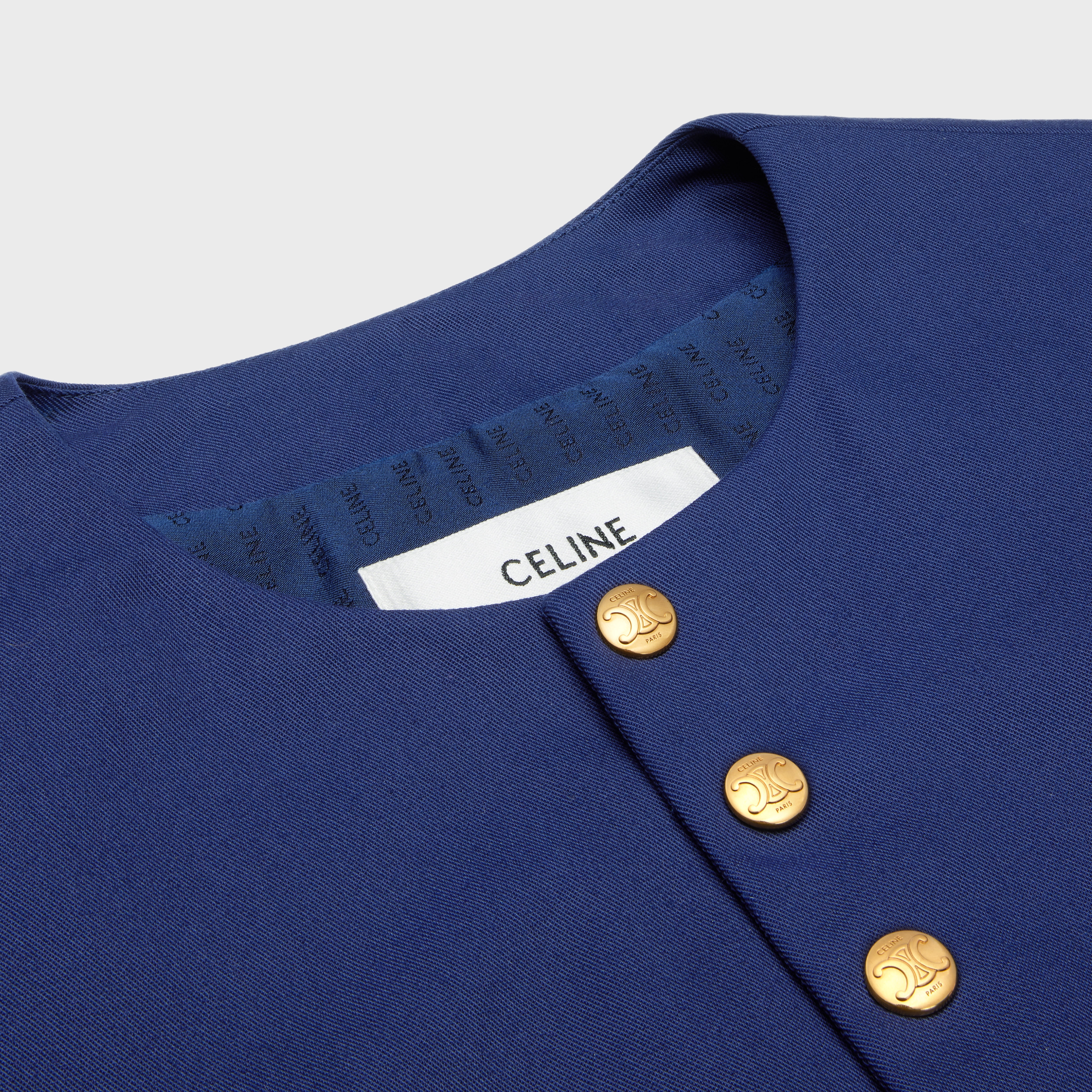cardigan jacket in cotton gabardine - 3