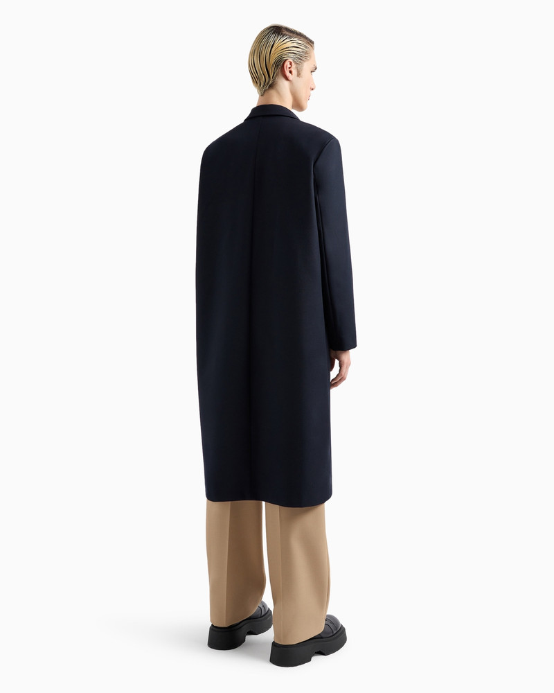 Single-breasted trench coat in a heavyweight, virgin wool-blend gabardine 3