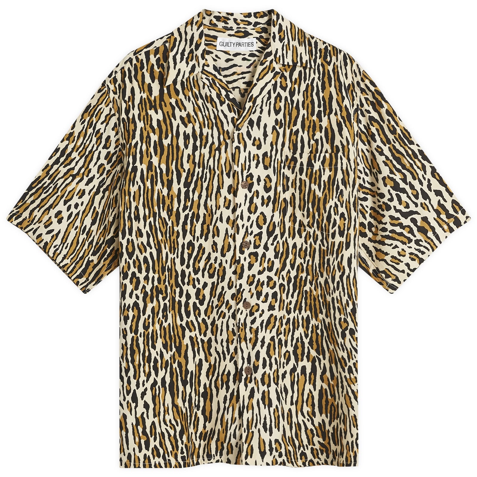 WACKO MARIA Wacko Maria Leopard Hawaiian Short Sleeve Shirt | REVERSIBLE