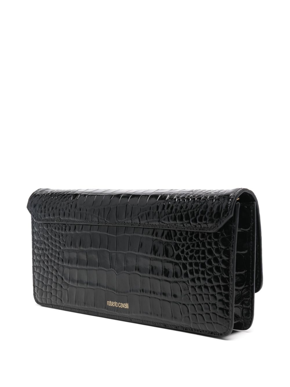 logo-plaque clutch bag - 3