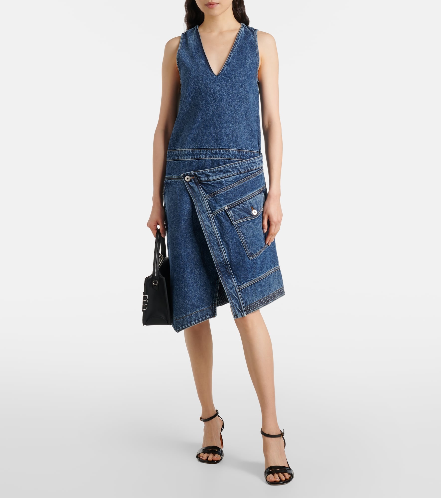 Denim wrap dress - 2