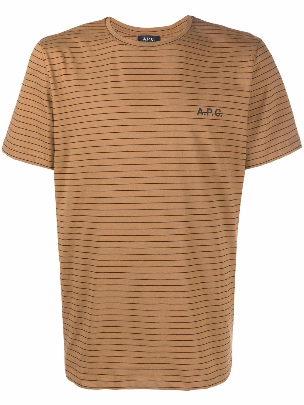 logo-print striped short-sleeved T-shirt - 1