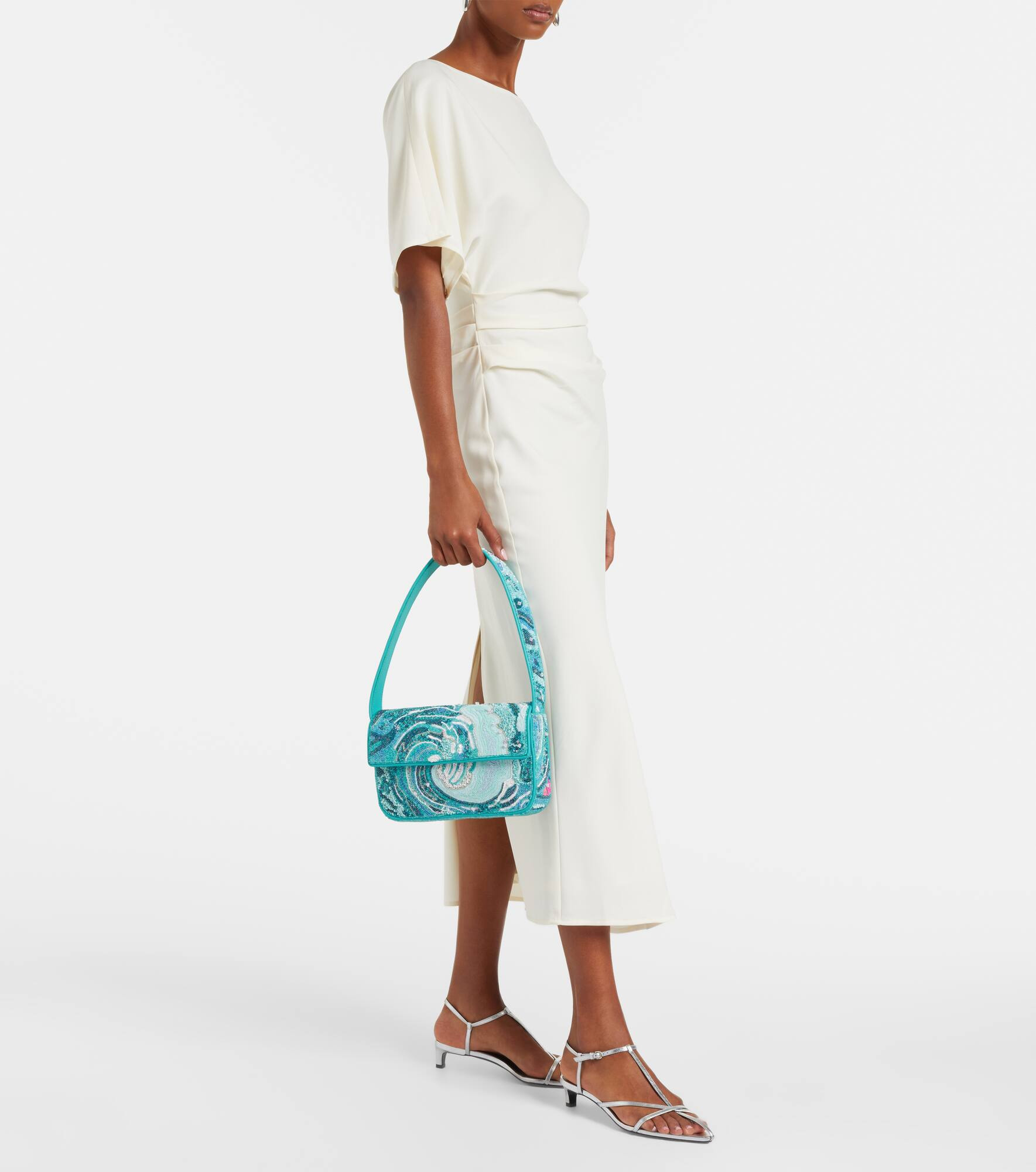 Tommy beaded shoulder bag - 5