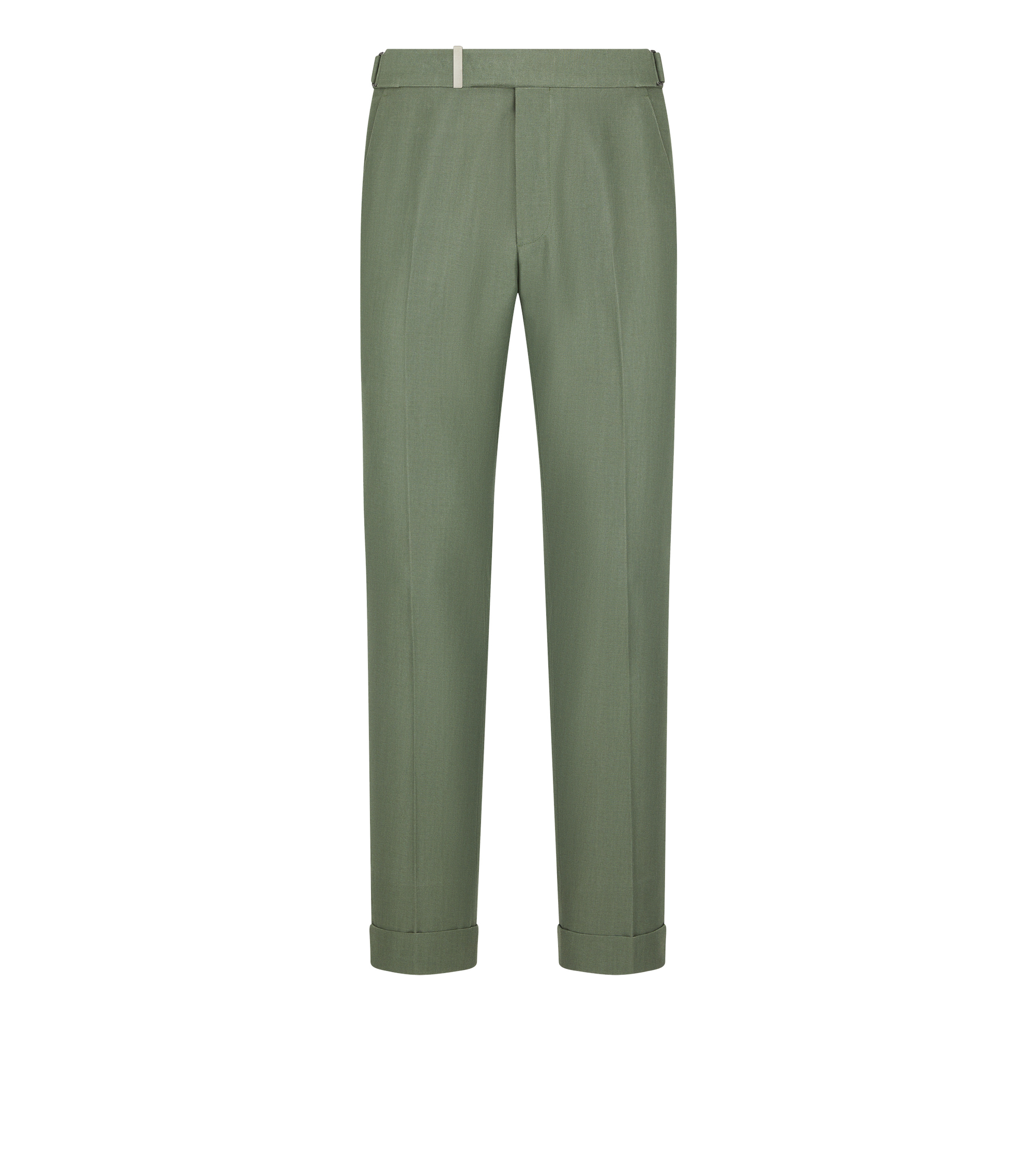 WOOL SILK FAILLE ATTICUS TROUSER - 1
