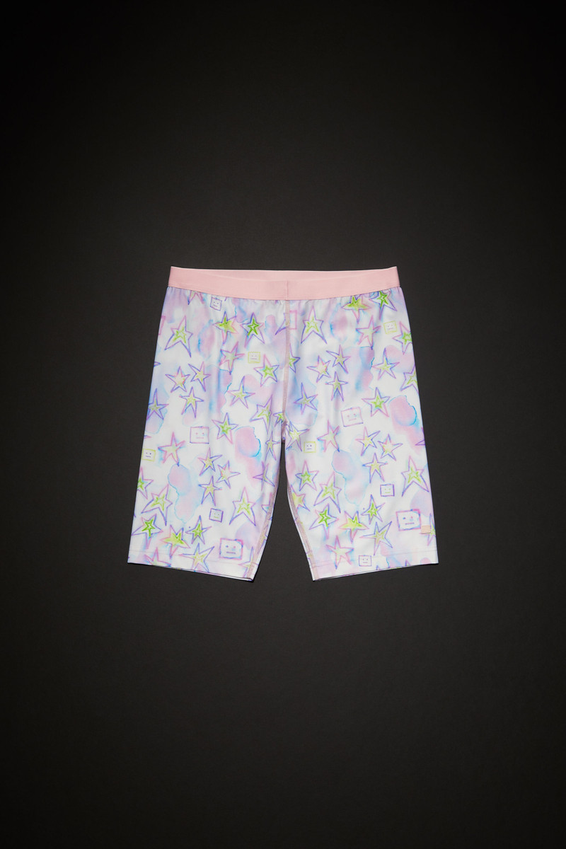 Printed shorts - Pale pink/multi - 1