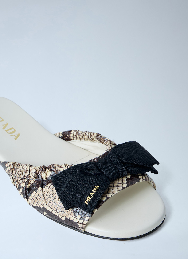 Prada Textured Slide Sandals outlook