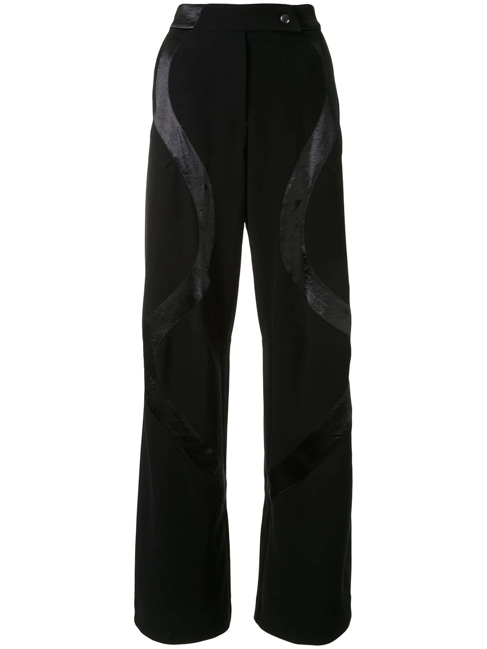 polished panel trousers - 1