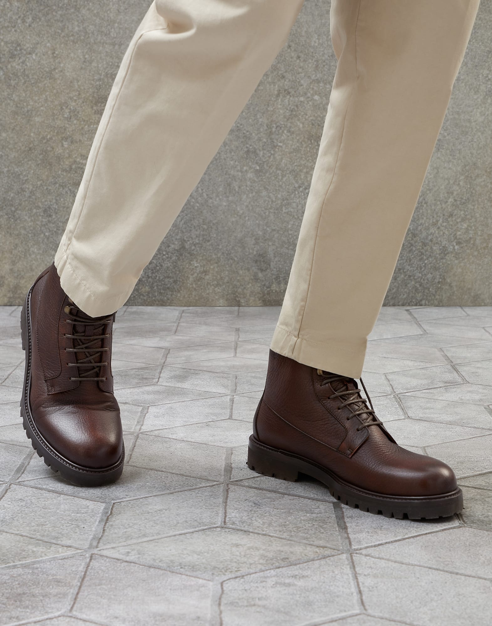 Deerskin boots with shearling lining - 4