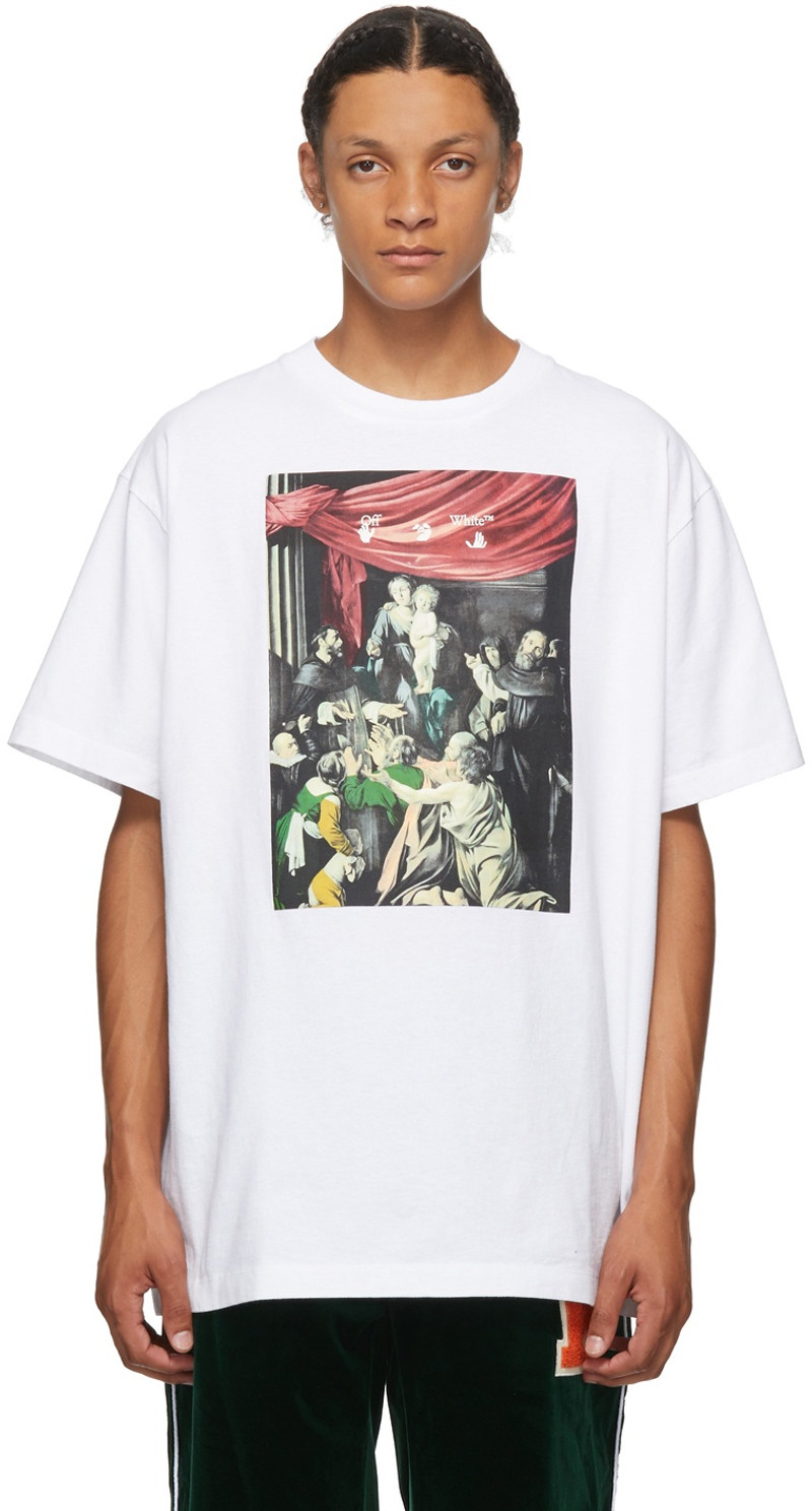 White Caravaggio Painting T-Shirt - 1