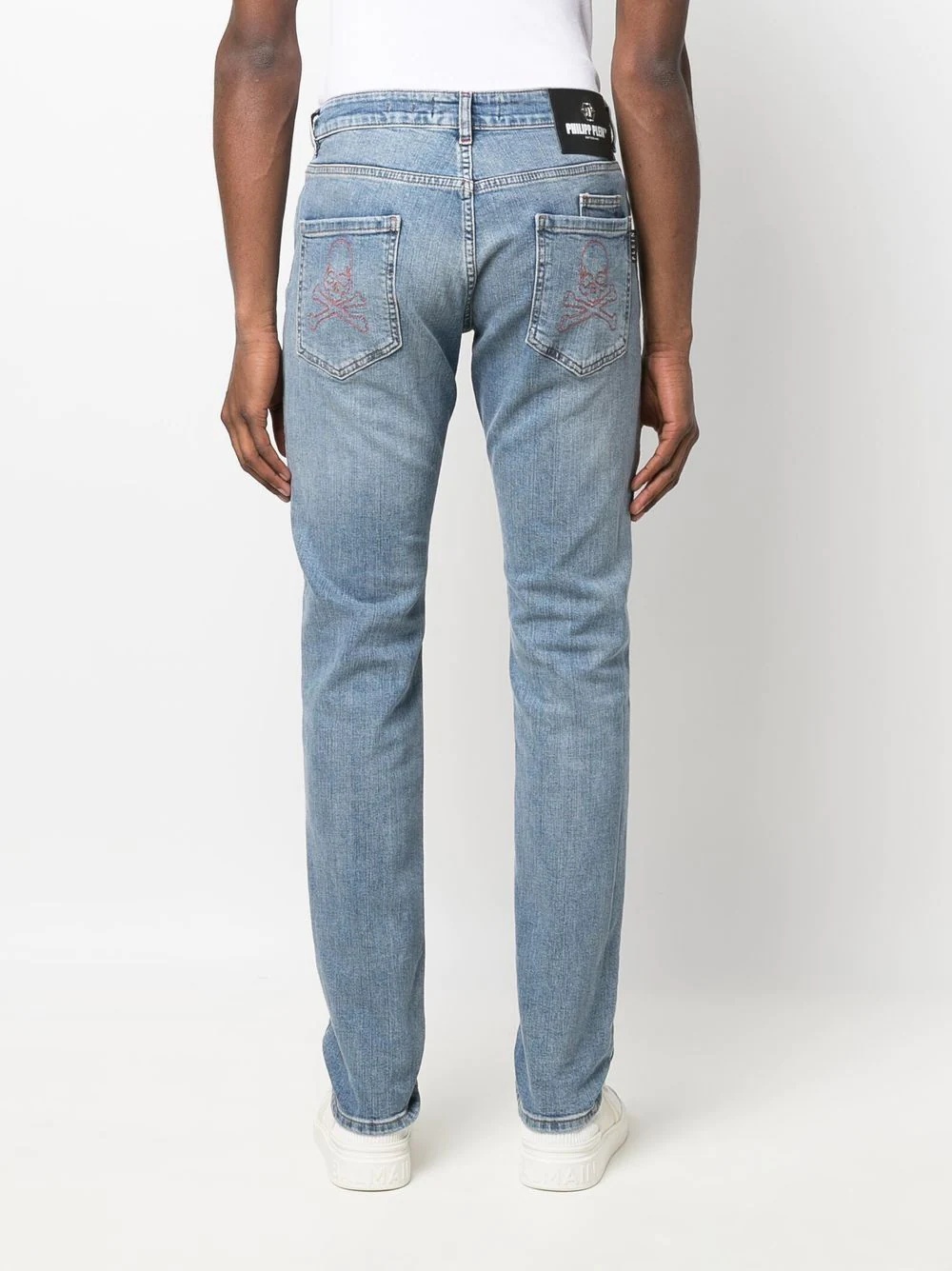 straight-cut denim jeans - 4