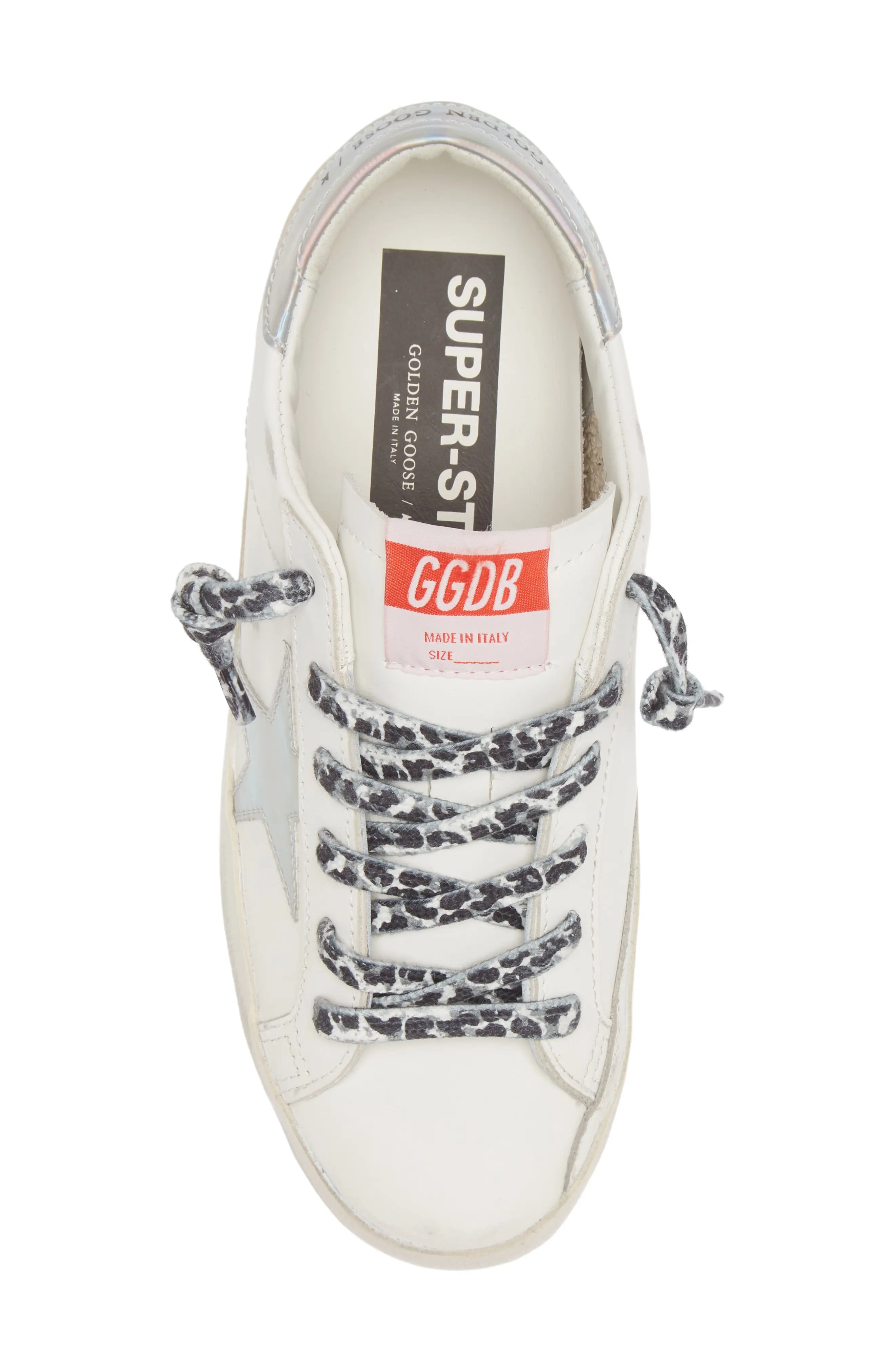 Super-Star Sneaker in Optic White/Silver - 5