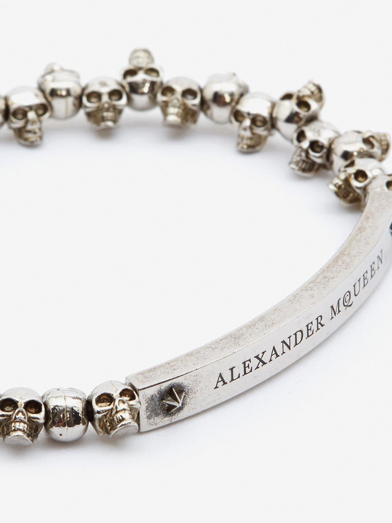 Men's Skull Bracelet in Silver 3