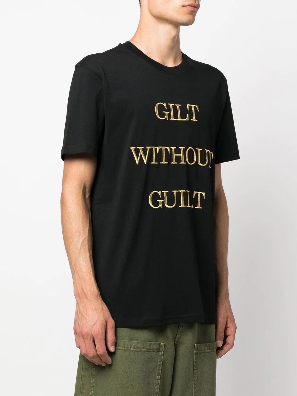 slogan-print short-sleeve T-shirt - 3