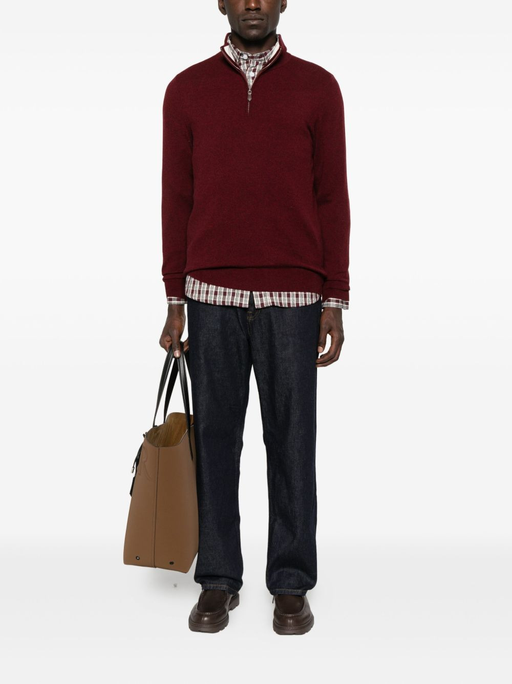 Mr Fenchurch half-zip cashmere sweater - 2