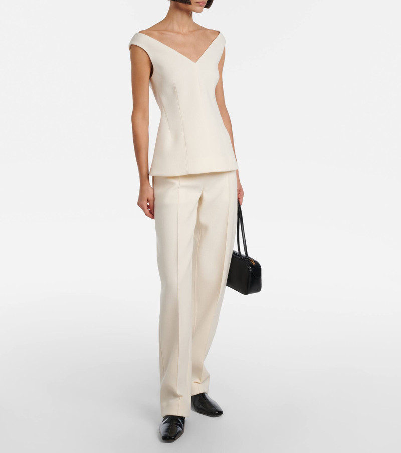 Proenza Schouler Zee high-rise scuba straight pants outlook