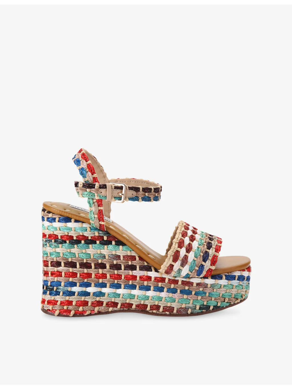 Saucie Heeled Raffia Wedges - 1