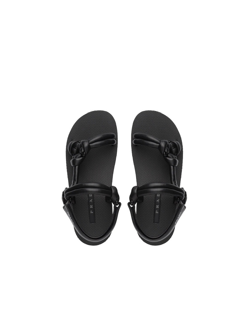 Sporty nappa leather sandals 4
