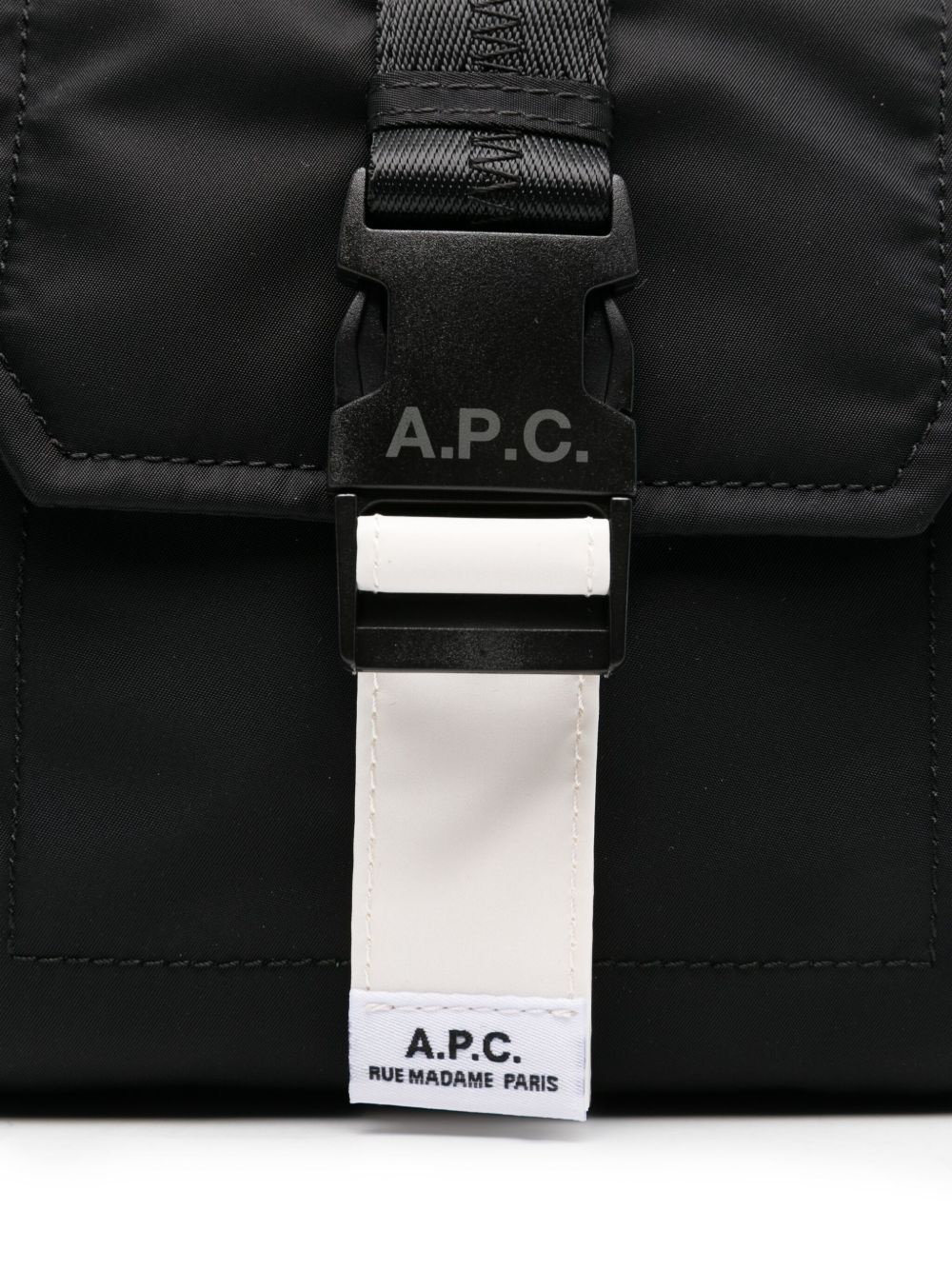 logo-print shoulder bag - 4