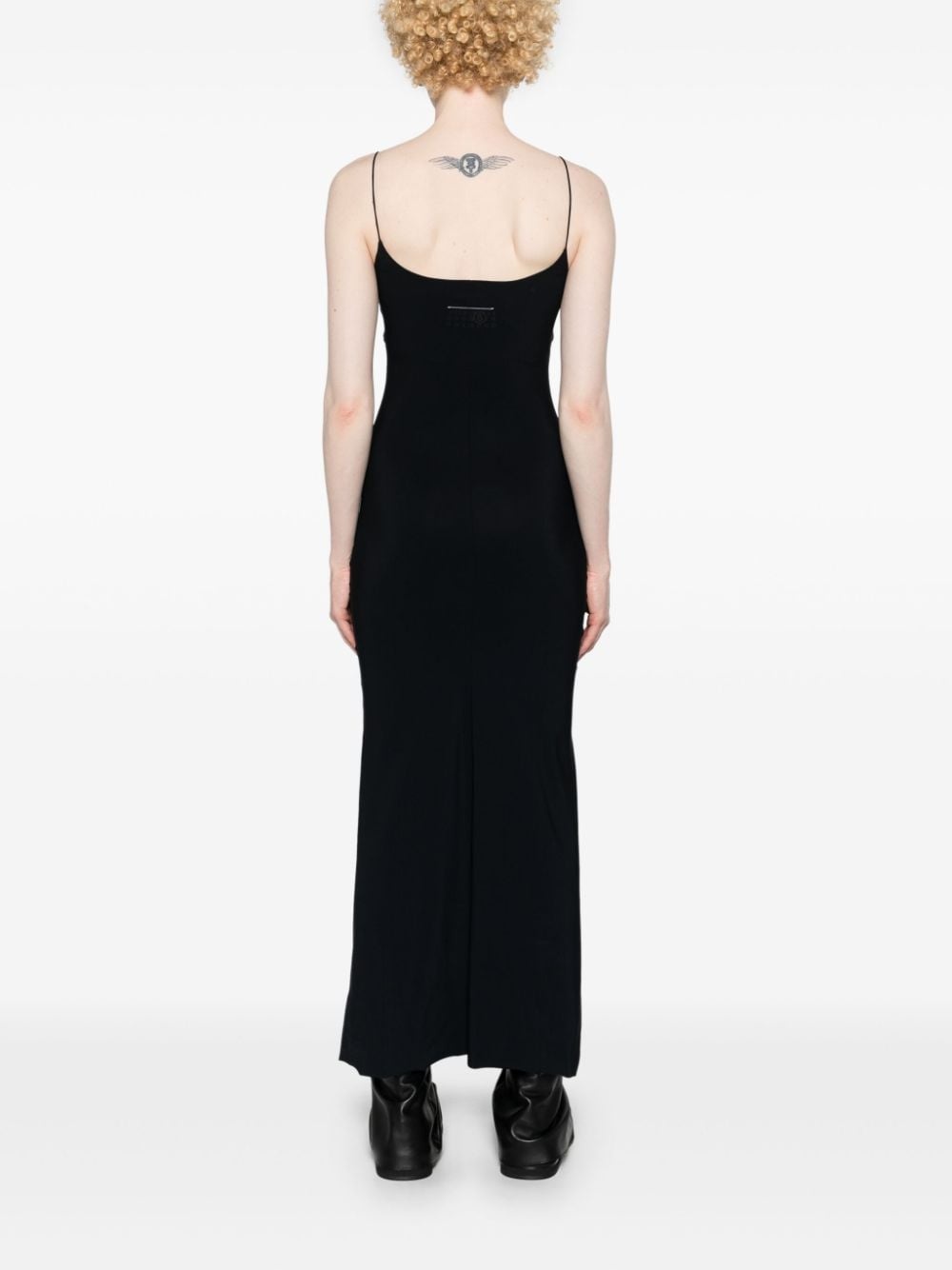 numbers-motif maxi dress - 4