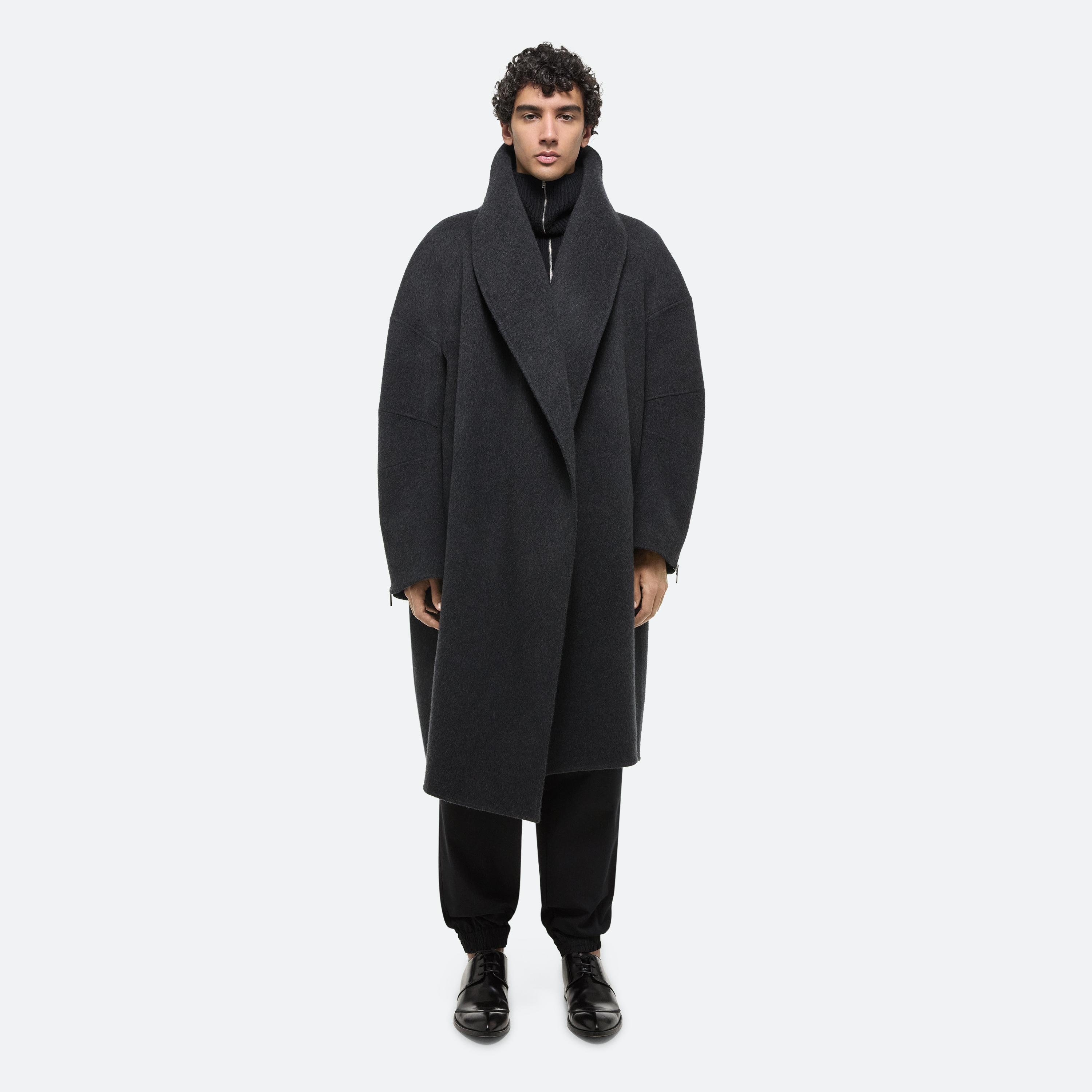 DOUBLE-FACED APEX COCOON COAT - 4
