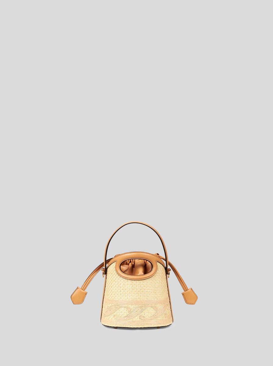 SMALL RAFFIA SATURNO BAG - 4