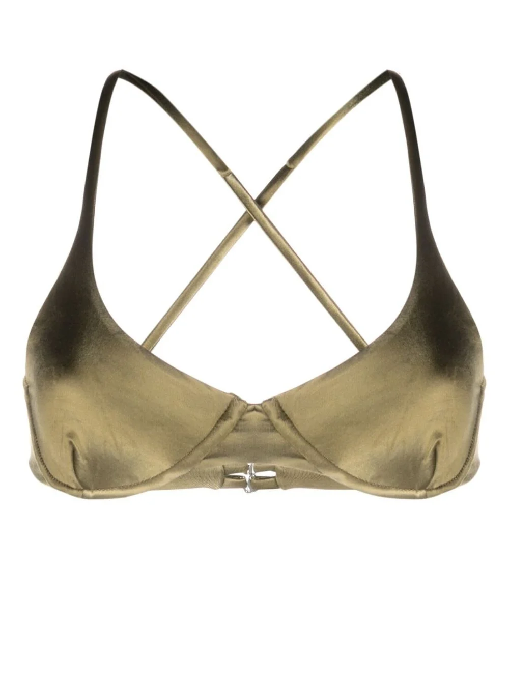 reversible crossover-strap bikini top - 1