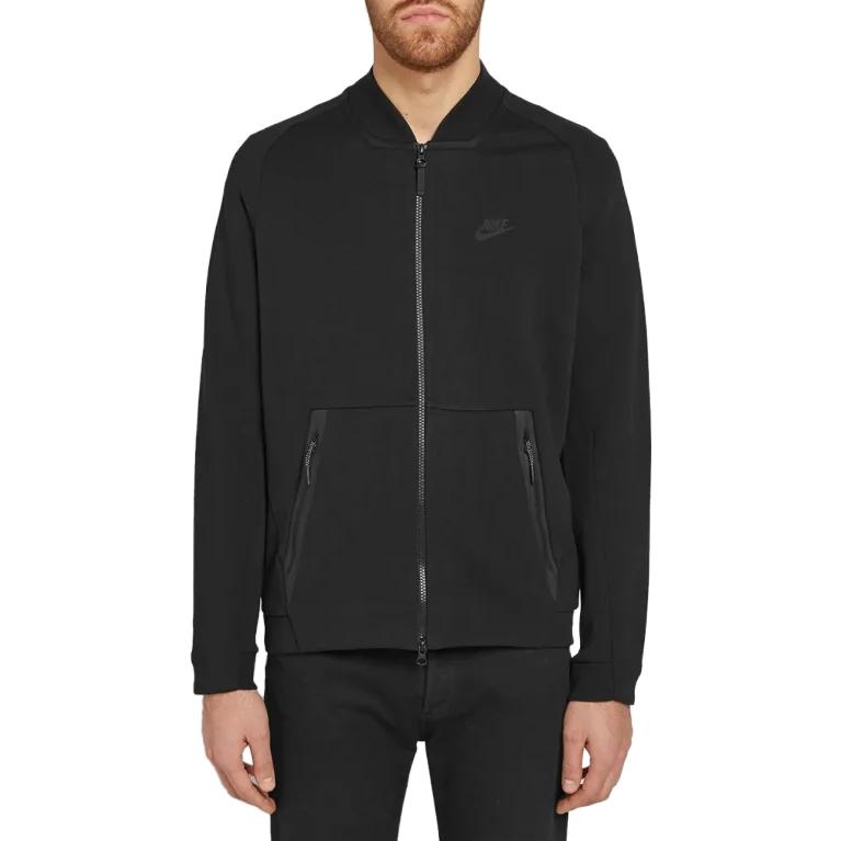 Nike Nike Tech Fleece Varsity Jacket 'Black' 886617-011 | REVERSIBLE